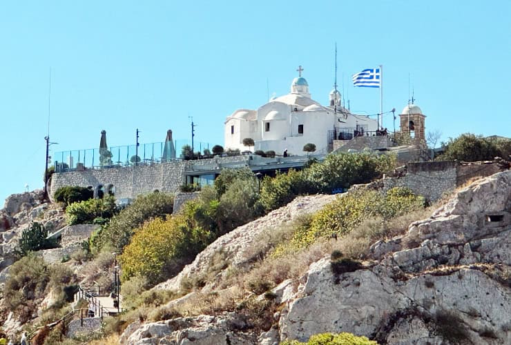 Church of St. George atop Lycabettus Hill Athens