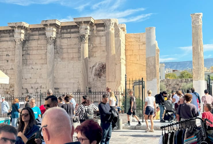 Hadrian’s Library in the Ancient Agora of Athens