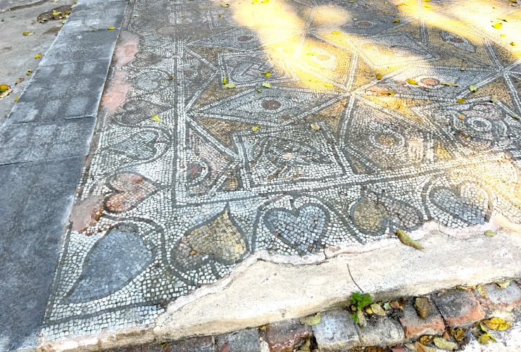 Roman Mosaic in the Athens National Garden