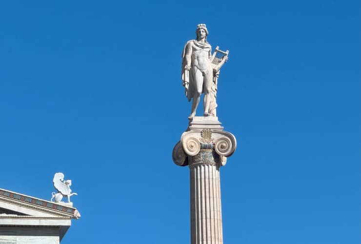 Apollo statue Athens Greece