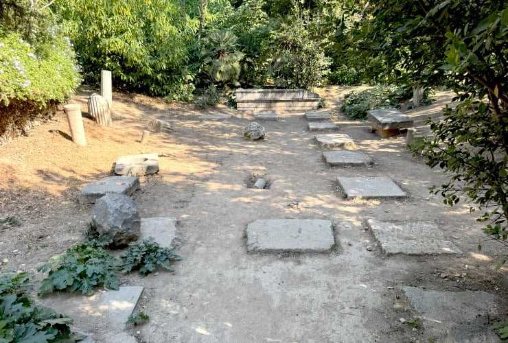 Roman Bath Ruins in Athens