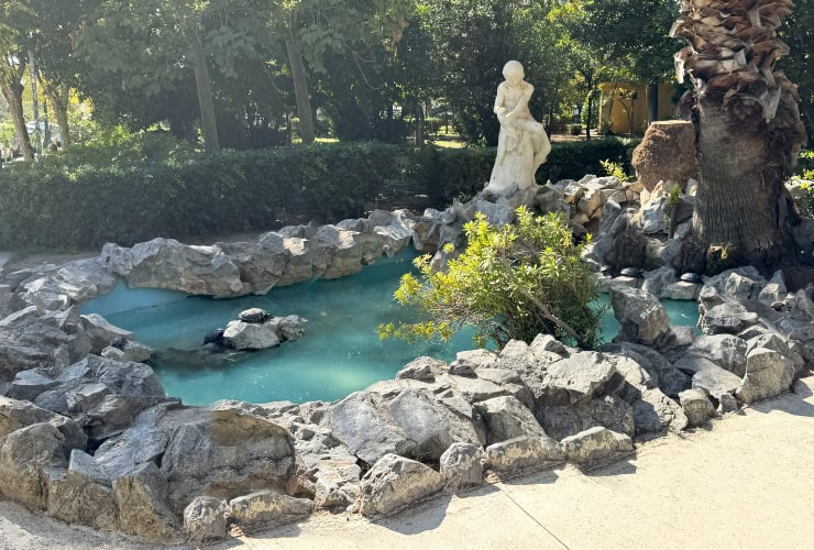 Boy Fisherman Statue in the Athens National Garden