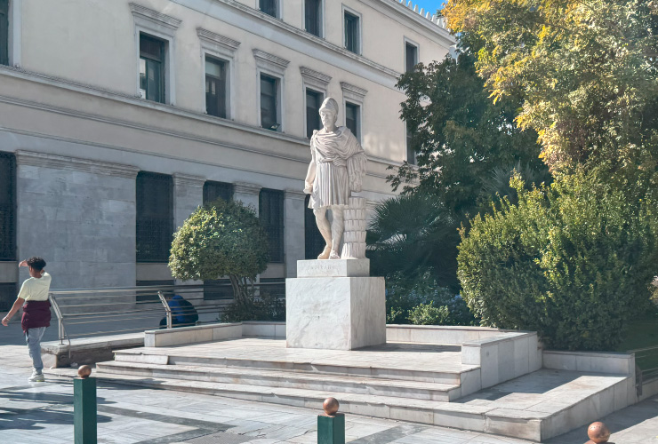 Pericles statue in Athens