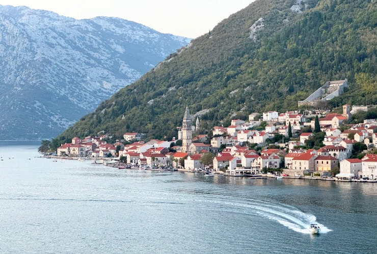 Town of Perast in Montenegro