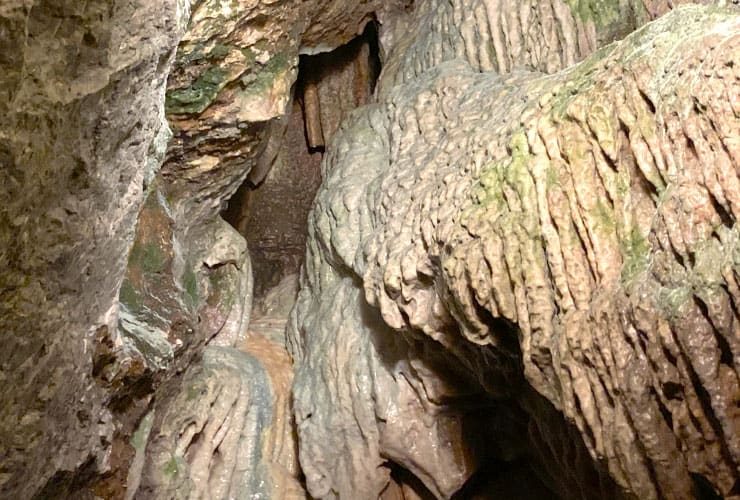 Mud Shaped Walls in Linville Caverns North Carolina