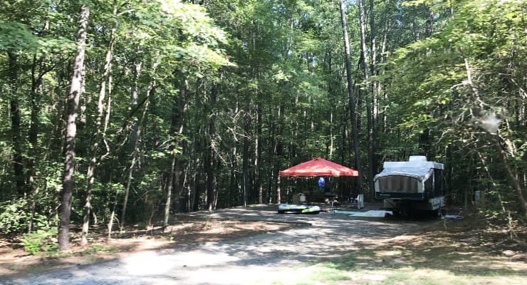 Jordan Lake - Crosswinds Campground Tents